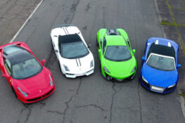 Supercar Driving Experience Blast 4 Cars + High Speed Passenger Ride for 2 People (Weekday)