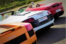 Triple Supercar Driving Experience 9 Miles + Free High Speed Ride + Photo Print (Anytime)