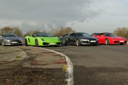 Supercar Driving Experience Blast 4 Cars + High Speed Passenger Ride (Anytime) 4 Car Experience Anytime