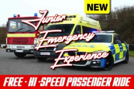 Junior Triple 999 Emergency Services Driving Experience (Weekday) Emergency Vehicle Experiences