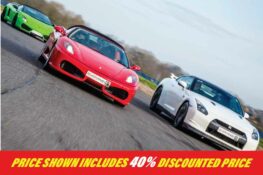 3 car Triple Supercar Experience LAST MINUTE OFFER 3 Car Experience Weekday