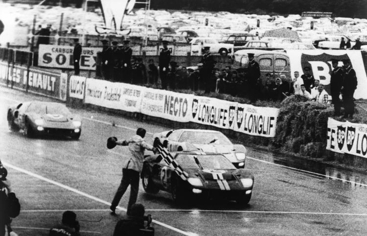 1-2-3 finish for the Ford GT40 at Le Mans 1966