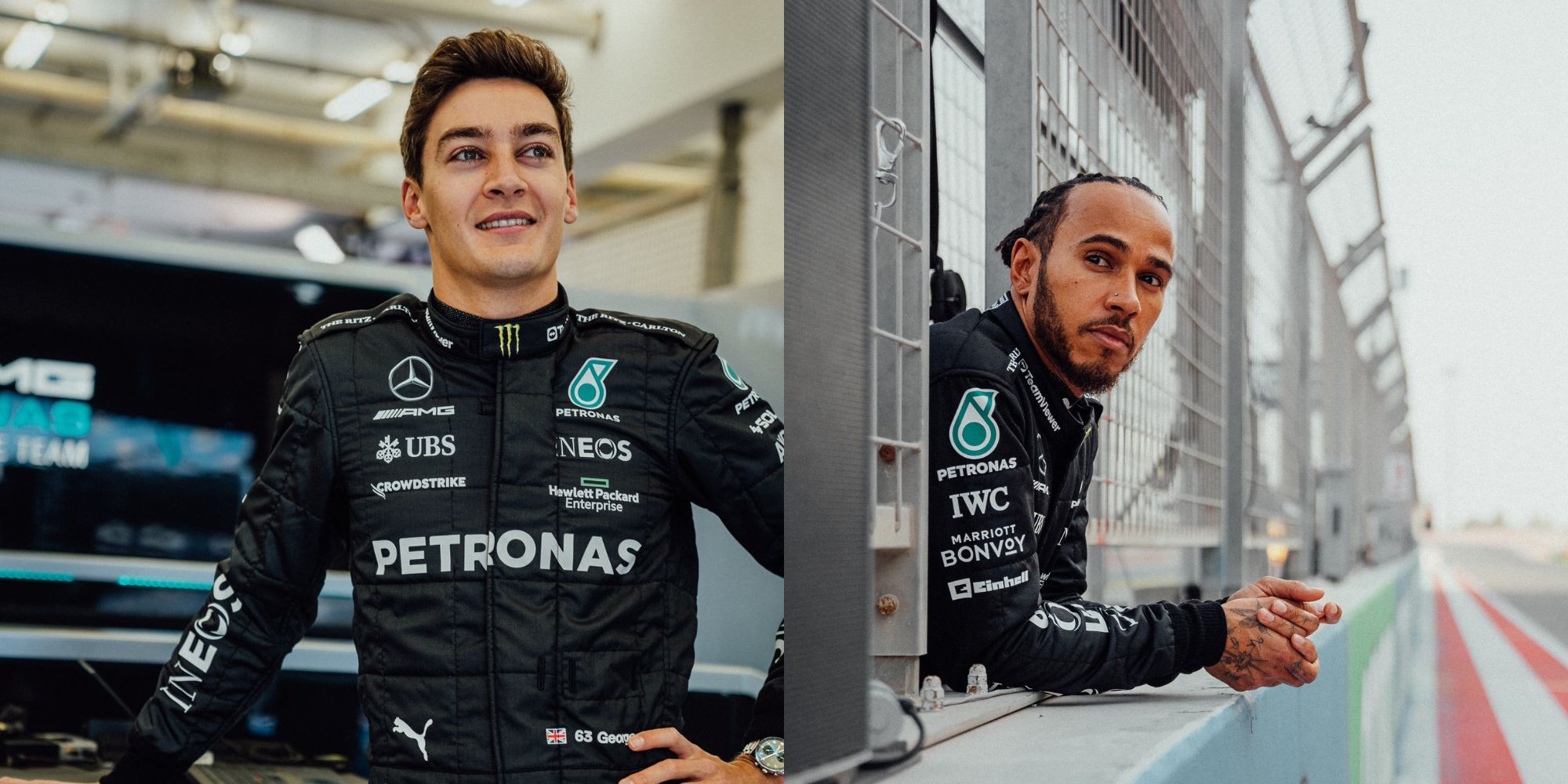British Mercedes Drivers, Lewis Hamilton and George Russell