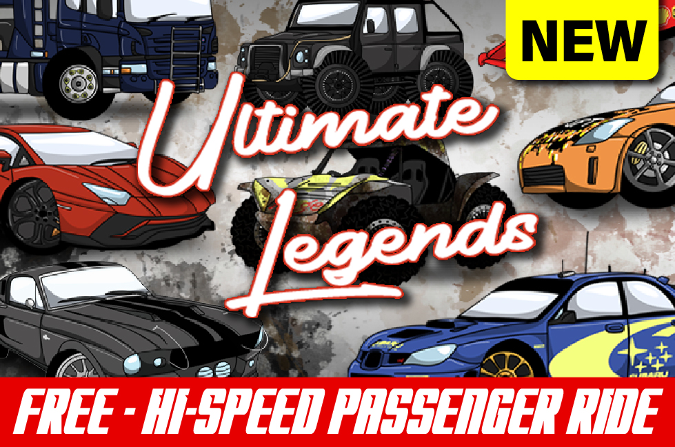 Double Ultimate Legends Driving Blast + High-Speed Passenger Ride (Weekday)
